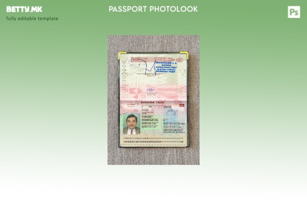 Модерен стил на шаблон за фото изглед на помине Буркина Фасо (сегашен).